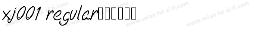 xj001 regular字体转换